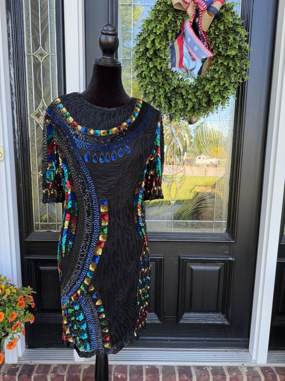 Vintage Beaded Cocktail Dress